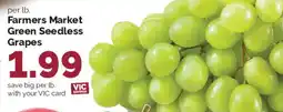 Harris Teeter Farmers Market Green Seedless Grapes offer