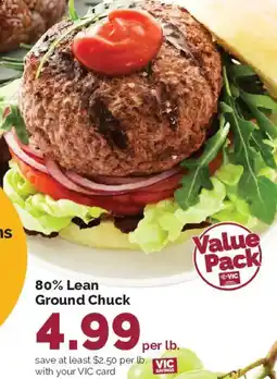 Harris Teeter 80% Lean Ground Chuck offer