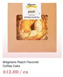 Wegmans Wegmans peach flavored coffee cake offer