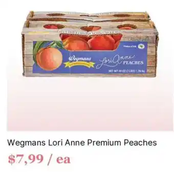 Wegmans lori anne premium peaches