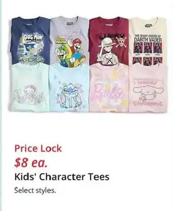 JC Penney Kids' Character Tees offer