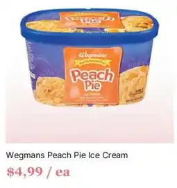 Wegmans Wegmans Peach Pie Ice Cream offer