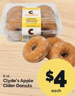 Harris Teeter Clyde's Apple Cider Donuts offer