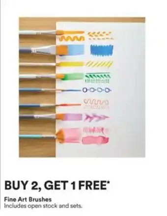 Michaels Fine Art Brushes offer