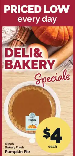 Harris Teeter Deli & Bakery Pumpkin Pie offer