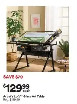Michaels Artist's Loft Glass Art Table offer