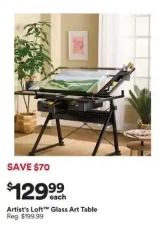 Artist's Loft Glass Art Table