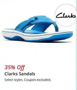 JC Penney Clarks Sandals offer