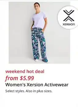 JC Penney Women's Xersion Activewear offer