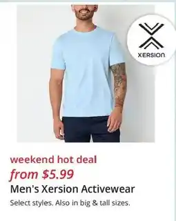 JC Penney Men's Xersion Activewear offer
