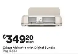 Michaels Cricut Maker 4 with Digital Bundle offer