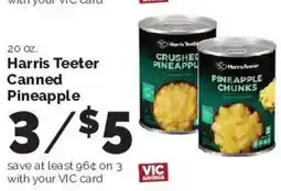 Harris Teeter Harris Teeter canned pineapple offer