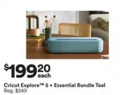 Michaels Cricut Explore 5 + Essential Bundle Teal offer