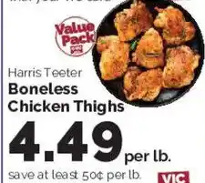 Harris Teeter Harris Teeter Boneless Chicken Thighs offer