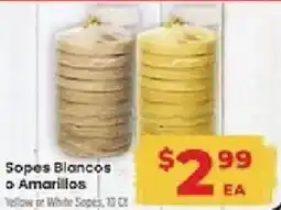Supermercado El Rancho Sopes Blancos o Amarillos offer