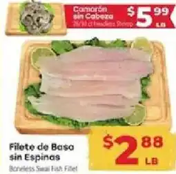 Supermercado El Rancho Bonesless Swai Fish Filet offer
