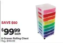 Michaels 8-Drawer Rolling Chest offer