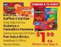 Supermercado El Rancho Botanas Ruffles or Doritos offer