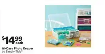 Michaels 16-Case Photo Keeper by Simply Tidy offer