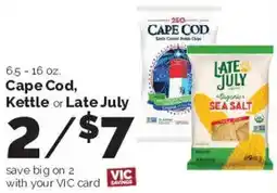 Harris Teeter Cape Cod, Kettle or Late July Sea Salt offer