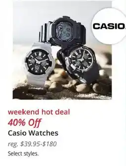 JC Penney Casio Watches offer