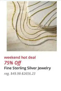 JC Penney Fine Sterling Silver Jewelry offer