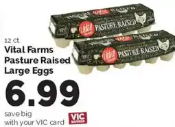 Harris Teeter Vital Farms Pasture Raised Large Eggs offer