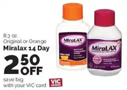 Harris Teeter Miralax 14 Day offer