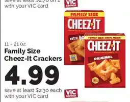 Harris Teeter Family Size Cheez-It Crackers offer