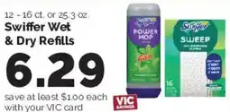 Harris Teeter Swiffer Wet & Dry Refills offer