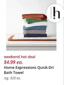 JC Penney Home Expressions Quick-Dri Bath Towel offer