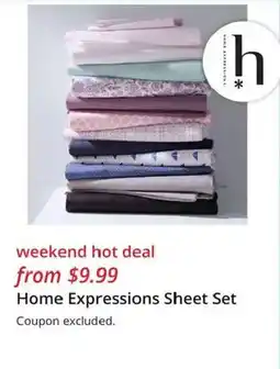 JC Penney Home Expressions Sheet Set offer