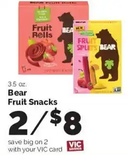 Harris Teeter Bear Fruit Snacks offer