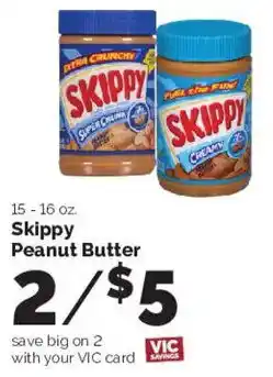 Harris Teeter Skippy Peanut Butter offer
