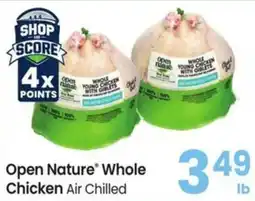 Albertsons Open Nature Whole Chicken Air Chilled offer