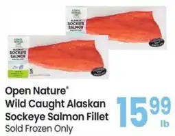 Albertsons Open Nature Wild Caught Alaskan Sockeye Salmon Fillet offer