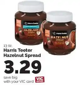 Harris Teeter Harris Teeter hazelnut spread offer