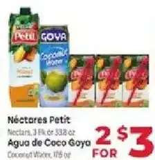 Supermercado El Rancho Nectares Petit, Agua de Coco Goya offer