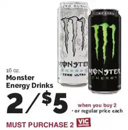 Harris Teeter Monster Energy Drinks offer