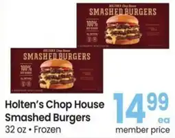 Albertsons Holten's Chop House Smashed Burgers offer