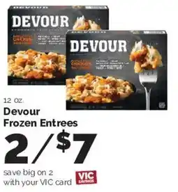 Harris Teeter Devour frozen entrees offer