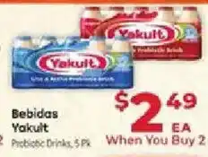 Supermercado El Rancho Yakult Probiotic Drinks offer