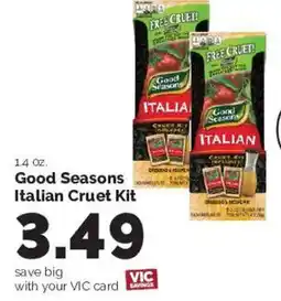 Harris Teeter Good Seasons Italian Cruet Kit offer
