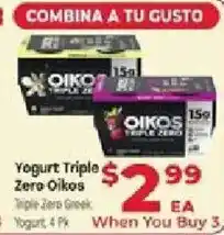 Supermercado El Rancho Yogurt Triple Zero Oikos offer