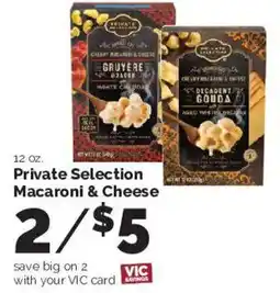 Harris Teeter Private Selection Macaroni & Cheese offer