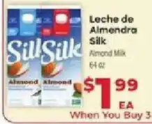 Supermercado El Rancho Sill Silk Almond Milk offer