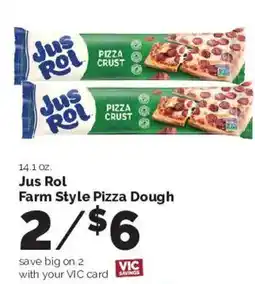 Harris Teeter Jus Rol Farm Style Pizza Dough offer