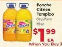 Supermercado El Rancho Ponche Citrico Tampico Citrus Punch offer