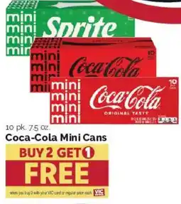 Harris Teeter Coca-Cola Mini Cans offer