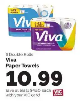 Harris Teeter Viva Paper Towels offer